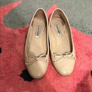 Steve Madden Women's Beige Bow Flats